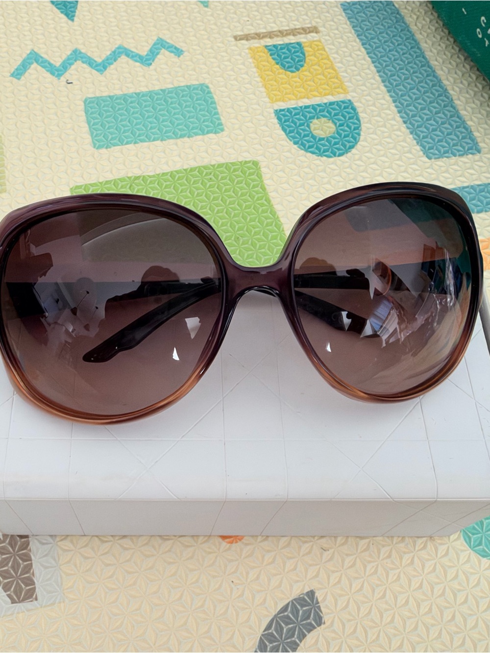 Dior Oversized Brown Gradient Women's Sunglasses